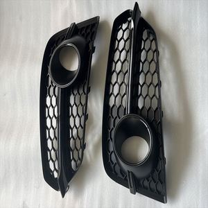 1 paire de caches de phares antibrouillard de pare-chocs avant inférieurs en ABS noir chromé neuf pour Audi <span class=keywords><strong>A8</strong></span> <span class=keywords><strong>Sline</strong></span> 2015-2018 OEM 4H0807679/4H0807680 6 - Product Image 4