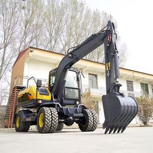 Excavatrice sur pneus de 7900 kg, mini-excavatrices, nouvel équipement chinois, liste de prix des excavatrices de construction - Product Image 3