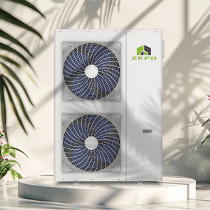 Système de chauffage central monobloc gris antirouille à double ventilateur avec connexion Modbus pour projets de maisons en række et communautés - Product Image 6