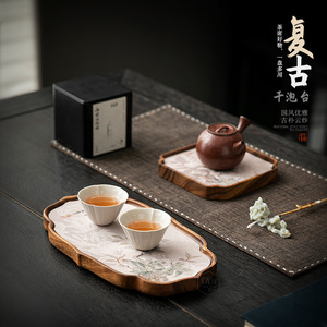 Walnut Wood <b>Tea</b> Tray Irregular Shape Heat Resistant For Kung Fu <b>Tea</b> <b>Set</b> - Product Image 1