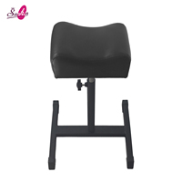 Tabouret de pédicure pliable en métal moderne Sunkin, hauteur réglable, design antidérapant, pour salon, spa, maison, réparation des pieds