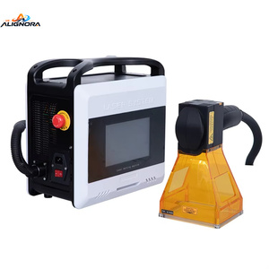 เครื่องแกะสลักเลเซอร์แบบพกพา 20w 30W 50W เครื่องมาร์กกิ้งไฟเบอร์เลเซอร์ขนาดเล็กแบบมือถือ สำหรับโลหะ ยาง และยางรถยนต์ - Product Image 1