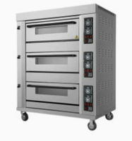 Four à convection commercial pour cuisine d'hôtel, équipement de boulangerie en acier inoxydable pour le pain et la pâtisserie