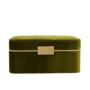 Wholesale mailer box green velvet jewelry boxes set for necklace and bracelet