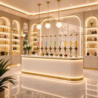 Présentoir de Luxe pour Parfums, Décoration de Magasin de Cosmétiques, Design Personnalisé, Mobilier sur Mesure pour Présentation de Parfums en Boutique