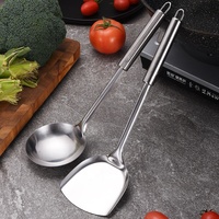 Ensemble d'Ustensiles de Cuisine en Acier Inoxydable Personnalisé en Gros – Louche, Écumoire et Spatule pour Cuisine, avec Coffret Cadeau