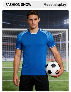Set di Maglie da <span class=keywords><strong>Calcio</strong></span> OEM all'Ingrosso ad Asciugatura Rapida, Colore Unico, Numeri Stampati Personalizzati, Uniformi da Allenamento per Adulti a Manica Corta - Product Image 6
