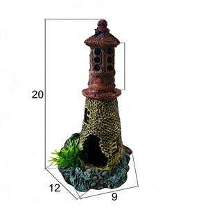 Ornement paysager de type phare ancien pour aquarium, accessoire décoratif spécial pour l'aménagement paysager d'aquariums - Product Image 3