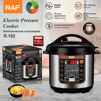 Cuisinière à pression électrique RAF Olla a Presion Eléctrica 12L 1600W multifonction pour riz, viande et soupes, idéale pour la cuisine familiale