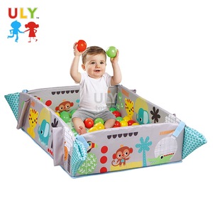 5-in-1 Green Educational Musical Toy Gym Mat Indoor Kids Soft <strong>Foam</strong> <strong>Floor</strong> with 30 Plastic Balls for Picnics - Product Image 5