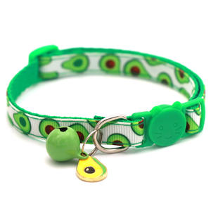 Nuevo <span class=keywords><strong>Collar</strong></span> de gato de frutas con estampado <span class=keywords><strong>Digital</strong></span> para gatos y perros Cinta de poliéster con campana de accesorios Equipo para mascotas cómodo y elegante - Product Image 6