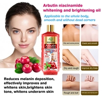 ROUSHUN Huile Essentielle Corps Visage Alpha Arbutine Niacinamide Éclaircissante Anti-Âge