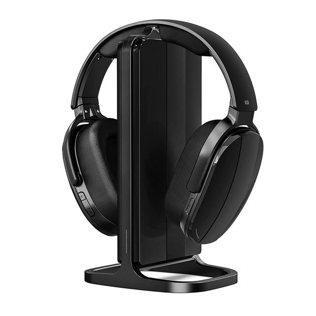 Wholesale Price 2.4GHz RF 100ft Wireless TV Headphones Over Ear Stereo Headset Wireless Rechargeable Dock