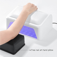 Lampe à ongles UV/LED automatique haute puissance 72W avec repose-main inclinable multifonction pour salon et usage domestique, séchage du vernis gel