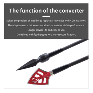 Spg bắn cung mũi tên chèn thép không gỉ mục tiêu bắn súng săn bắn thực hành mũi tên lĩnh vực lời khuyên điểm mũi tên phụ kiện - Product Image 4