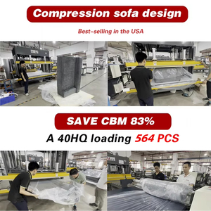 أريكة ضغط معيارية عالية التحميل أريكة مفردة من العظم أريكة مضغوطة في صندوق أثاث أريكة مفرغة مضغوطة بدون إطار - Product Image 3
