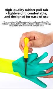 Fabricant chinois Nouveaux gants de travail de sécurité enduits de <span class=keywords><strong>latex</strong></span> de nylon industriel <span class=keywords><strong>durable</strong></span> pour jardin - Product Image 4