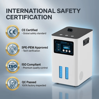 Générateur d'hydrogène à inhalation avec boîtier en aluminium durable, certifié CE, puissance 520W, débit élevé de 3000ml/min pour usage commercial et domestique