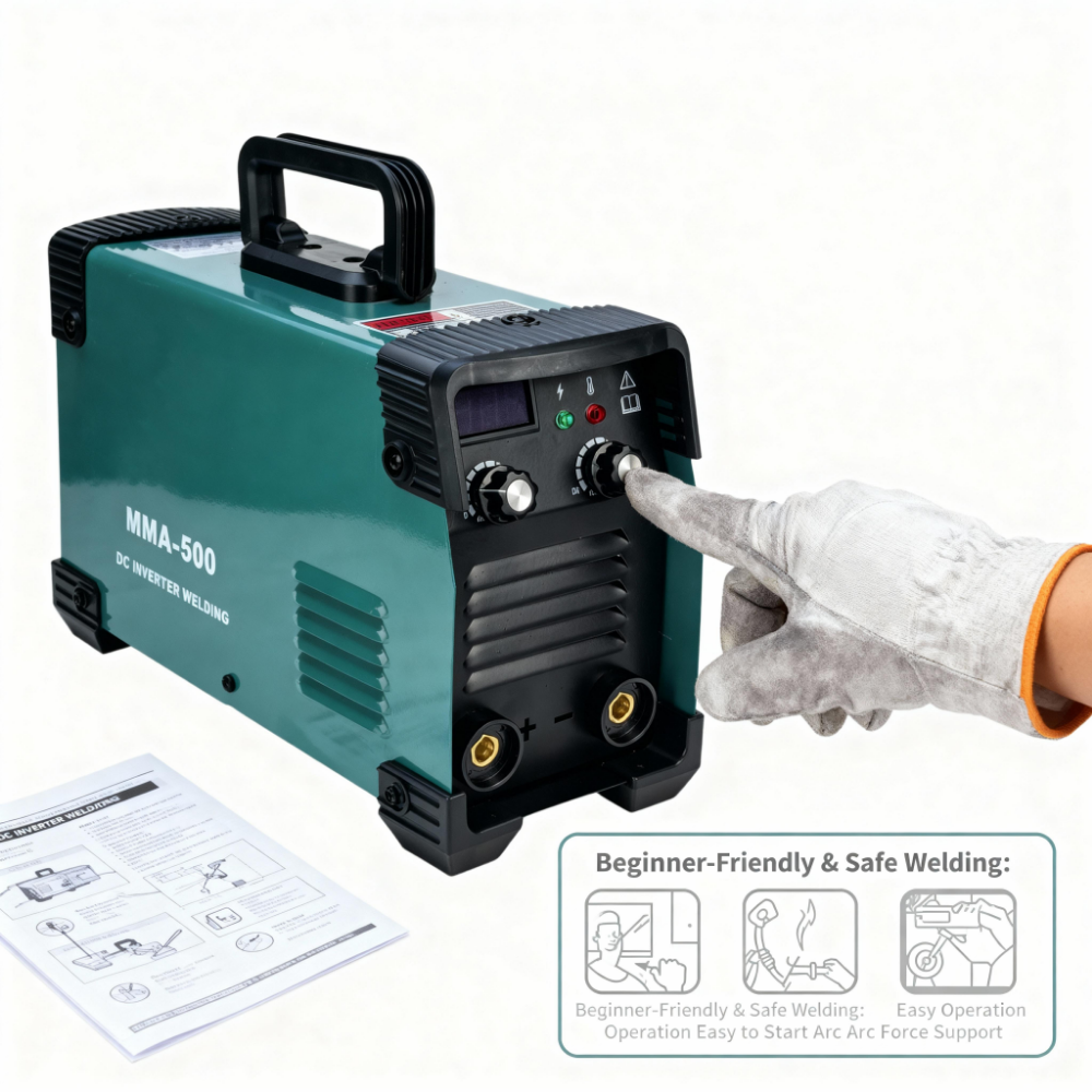 2025 New HafniumTech 220V Inverter DC Motor MMA-500 4.5kVA Energy-saving Digital Welding Machine with Soldering Tools · image 2