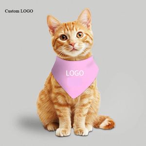Bandanas personnalisées pour animaux de compagnie - Foulards triangulaires pour chiens et chats, produits promotionnels écologiques - Product Image 1