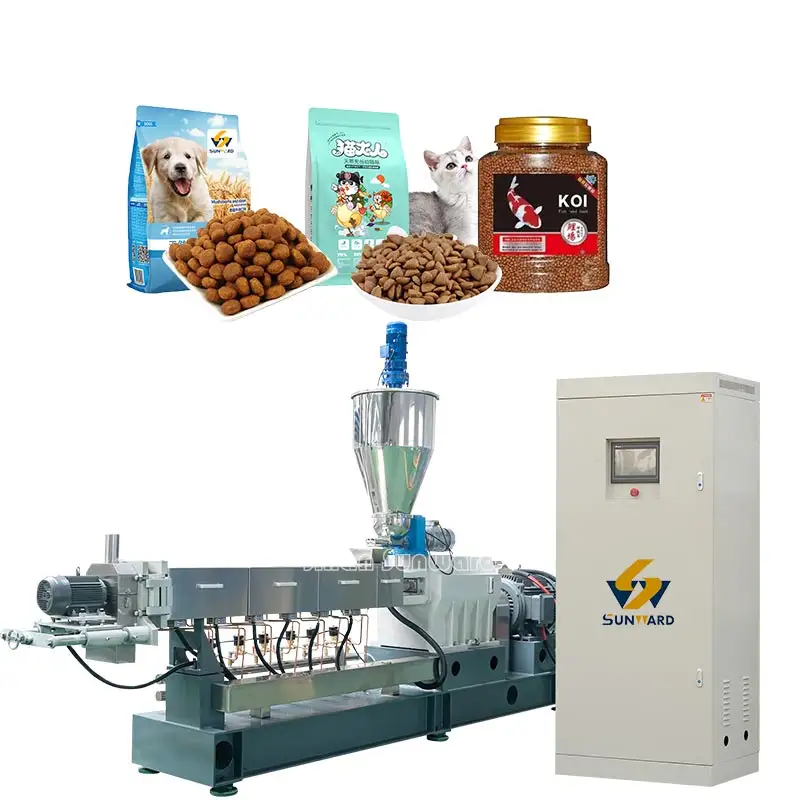 Trocken formende Kibble automatische Extruder Hundefutter herstellungs maschine Linie Tiernahrung verarbeitung maschinen