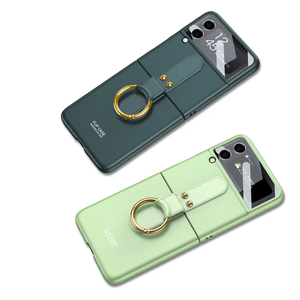 Роскошный Блестящий Защитный чехол с кольцом и кронштейном чехол для телефона для Samsung Galaxy Z Flip <span class=keywords><strong>5</strong></span> Чехол - Product Image 1