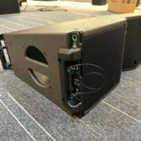 Sistema de Audio Line Array LA210 Dual de 10 Pulgadas, Altavoz Pasivo Profesional para Escenario, Altavoz Metálico con Audio de Alta Resolución