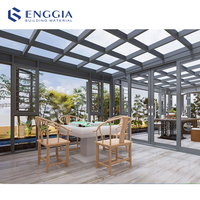 Serre en verre insonorisée sur mesure, moderne, triangulaire, autoportante, pour jardin d'hiver, cadre en aluminium, maison en verre pour villa