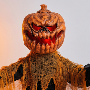 Animatronics Groundbreaker Ghost Head - Decoración <span class=keywords><strong>de</strong></span> Halloween para exteriores con cabeza <span class=keywords><strong>de</strong></span> calabaza animada y cara luminosa, <span class=keywords><strong>de</strong></span> plástico, para adultos - Product Image 3