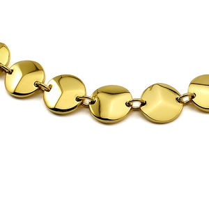 <span class=keywords><strong>Oro</strong></span> Argento di Colore Brillante Rotonda Del Pendente Della Collana Per Le Donne Catene Geometriche Lunga Choker Dei Monili di Modo <span class=keywords><strong>Collier</strong></span> - Product Image 6