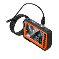 Caméra d'inspection de canalisation à double objectif avec écran LCD de 4,3 pouces, câble de 2 m, 1080P, endoscope avec caméra étanche IP67 de 8 mm