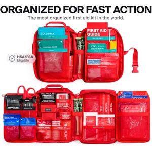 Большая профессиональная аптечка для автомобиля, путешествий и дома - Аварийный набор для походов, кемпинга, туризма и активного отдыха - Product Image 3