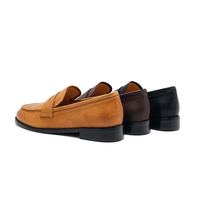 Mocassins pour femmes en cuir vieilli, chaussures confortables pour toute la journée