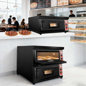 Forno Elettrico Commerciale Portatile per <span class=keywords><strong>Pizza</strong></span> a Gas ed Elettrico con Piano in Pietra da 12-16 Pollici - Product Image 2