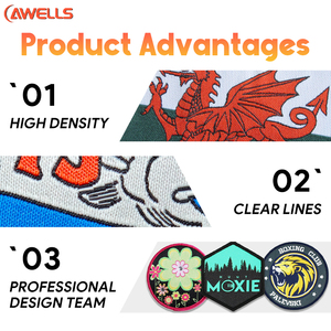 ברזל מותאם אישית-על בית הספר תיקון כבאי ארוג pvc תג aplique בצורת פרח spin הרגיש עבור מדים די ספורט 'תמונות - Product Image 6