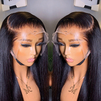 Perruque en cheveux humains bruts vietnamiens 13x6 HD Lace Frontal sans colle, ultra-lisse, vierge, cuticules alignées