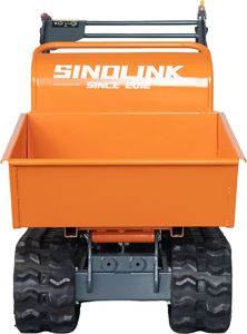 Mini-dumper chenillé antidérapant de 180 mm de large avec moteur et boîte de vitesses, benne de chargement robuste pour le transport sur <span class=keywords><strong>chantier</strong></span> - Product Image 3