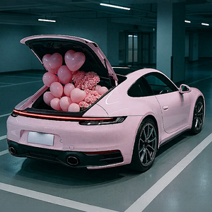 Vinilo Autoadhesivo para Vehículos PET TPU Autoregenerable Súper Brillante Rosa Cristalino 5 pies x 60 pies, Fabricado en Guangzhou, Adhesivos para Autos - Product Image 3