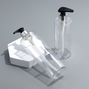 Bán Buôn 300Ml 500Ml <span class=keywords><strong>Matte</strong></span> Rõ Ràng Frosted Nhựa Gel Tắm <span class=keywords><strong>Lotion</strong></span> Bơm Chai Dầu Gội Đầu Chai Với Vàng Bạc Bơm - Product Image 3