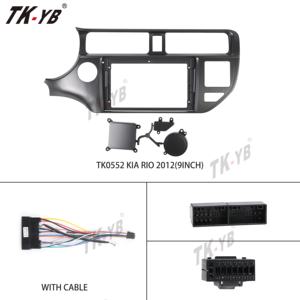 Écran tactile de voiture stéréo 9 pouces pour <span class=keywords><strong>Kia</strong></span> <span class=keywords><strong>Rio</strong></span> <span class=keywords><strong>2014</strong></span> android universel, autoradio, accessoires d'intérieur, cadre de lecteur dvd de voiture - Product Image 2