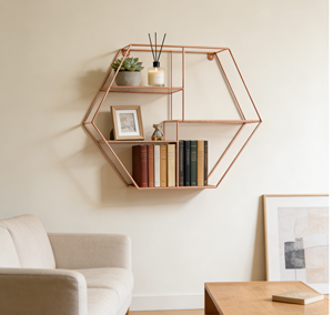 <span class=keywords><strong>Étagère</strong></span>s murales hexagonales nordiques Art <span class=keywords><strong>Déco</strong></span> à quatre niveaux, multifonctionnelles, en fer, pour le rangement des aliments, couleur personnalisable, <span class=keywords><strong>salon</strong></span> - Product Image 4