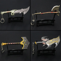 Porte-clés en métal avec pendentif de jeu, lame du chaos de Kratos, God of War Ragnarok, modèle d'arme