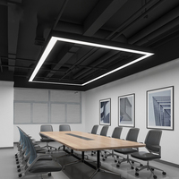Lumière linéaire LED encastrée en aluminium de haute qualité 1200 mm 8 pieds certifiée ETL RoHS SMD pour usage intérieur de bureau