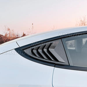 Pour Tesla Model 3 2024+ Kit Carrosserie Cache-ventilations Latérales de Vitre Arrière, Cache-volets, Garniture de Vitre Latérale Arrière, Accessoires Auto - Product Image 4