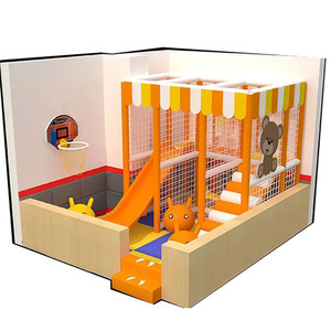 Divertido Conjunto Modular de Juegos Infantiles para Interiores, con Mini Tobogán, Escalones para Escalar y una Piscina de Pelotas Colorida para el Área de Restaurantes - Product Image 2