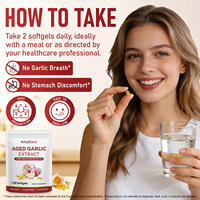 Artoalabs Bien-être Immunitaire Gélules d'Extrait d'Ail Vieilli Sans Gluten Soutien Immunitaire Naturel Inodore Gélules d'Extrait d'Ail Vieilli