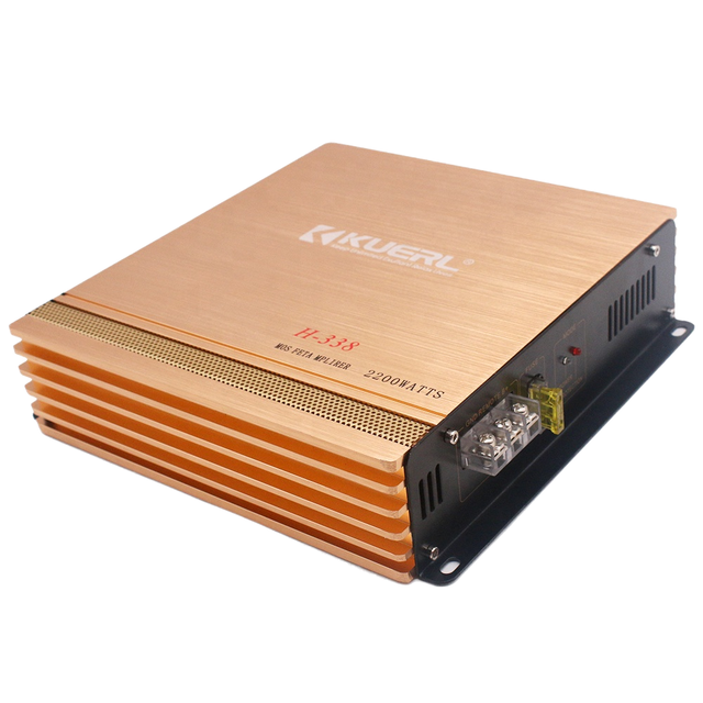 KUERL 12V Subwoofer Amplifier High Power 2 Channel Car Amplifier Class AB Auto Audio Power Amplifier