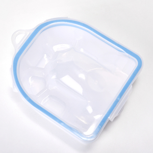 Bol carré en acrylique pour trempage des ongles avec couvercle, plateau anti-fuite pour le trempage des doigts, pour le retrait du vernis, spa, manucure, salon - Product Image 3