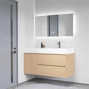 โต๊ะเครื่องแป้งไม้ดีไซน์ทันสมัยตู้ห้องน้ำทันสมัยทนทานราคาไม่แพง - Product Image 3