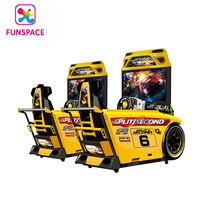 Machine de jeu d'arcade vidéo LCD 42 pouces de haute qualité à monnayeur, simulateur de course automobile